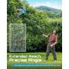 imageSEESII 2in1 Cordless Pole Saw amp Hedge Trimmer Combo 8 Electric Pole Chainsaw with 240 Ah Batteries 16Inch Extension Pole Hedge Trimmer Bush Tree Pruner Limb Branch Cutter 15ft Long ReachBlue