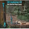 imageSEESII 2in1 Cordless Pole Saw amp Hedge Trimmer Combo 8 Electric Pole Chainsaw with 240 Ah Batteries 16Inch Extension Pole Hedge Trimmer Bush Tree Pruner Limb Branch Cutter 15ft Long ReachDeep Blue
