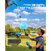 imageSEESII 2in1 Cordless Pole Saw amp Hedge Trimmer Combo 8 Electric Pole Chainsaw with 240 Ah Batteries 16Inch Extension Pole Hedge Trimmer Bush Tree Pruner Limb Branch Cutter 15ft Long ReachTrue Blue
