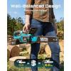 imageSEESII 40V 18Inch Electric Chainsaw Cordless Chainsaw with 2 x 50Ah Batteries amp Fast Chargers 2200W Brushless Battery Powered Chain Saw AutoOiling Electric Saw for Tree Felling and Wood CuttingCerulean