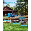 imageSEESII 40V 18Inch Electric Chainsaw Cordless Chainsaw with 2 x 50Ah Batteries amp Fast Chargers 2200W Brushless Battery Powered Chain Saw AutoOiling Electric Saw for Tree Felling and Wood CuttingBlue