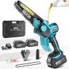 imageSeesii 13 Electric Weed Wacker amp SEESII Flagship 8Inch Cordless Mini Chainsaw