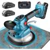 imageSEESII Tile Vibration Tool 145mm Vibration Leveling Machine 10Hours Long Lasting Tile Vibrator With 10 Speeds For Laying Floor Wall Larger Tiles6X6  48X48 Tile Installers DIYer