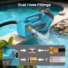 imageSeesii Cordless Transfer Pump for WaterDiesel 760GPH Selfpriming 24000mAh Rechargeable Battery Portable Electric Utility Pump for RV Garden Hot Tub Tank Pool Ponds Aquariums Rain BarrelsBlue