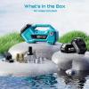 imageSeesii Cordless Transfer Pump for WaterDiesel 760GPH Selfpriming 24000mAh Rechargeable Battery Portable Electric Utility Pump for RV Garden Hot Tub Tank Pool Ponds Aquariums Rain BarrelsBlue