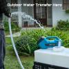 imageSeesii Cordless Transfer Pump for WaterDiesel 760GPH Selfpriming 24000mAh Rechargeable Battery Portable Electric Utility Pump for RV Garden Hot Tub Tank Pool Ponds Aquariums Rain BarrelsBlue