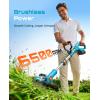 imageSEESII String Trimmer 13 Electric Weed Wacker with 240000mAh Batteries and Charger 21V Brushless Weed Eater with Telescopic Pole4256 AutoFeed Lightweight Cordless Edger for YardLawn