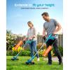 imageSEESII String Trimmer 13 Electric Weed Wacker with 240000mAh Batteries and Charger 21V Brushless Weed Eater with Telescopic Pole4256 AutoFeed Lightweight Cordless Edger for YardLawn
