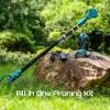 imageSeesii 2in1 Electric Pruning Shears with Pole 15Ft Reach 12 Cutting Diameter 21V 4000mAh Battery Cordless Pruner with Brushless Motor for Orchard Flower Branch Tree TrimmingLight Blue