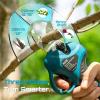 imageSeesii 2in1 Electric Pruning Shears with Pole 15Ft Reach 12 Cutting Diameter 21V 4000mAh Battery Cordless Pruner with Brushless Motor for Orchard Flower Branch Tree TrimmingBlue