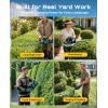 imageSEESII 40V Hedge Trimmer Cordless 24 Electric Hedge Trimmer 26000 RPM Bush Trimmer with 2 Packs 40Ah Batteries amp Charger 1 Blade Gap Shrub Trimmer with 180 Rotatable Head BlueBlue