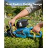 imageSEESII 40V Hedge Trimmer Cordless 24 Electric Hedge Trimmer 26000 RPM Bush Trimmer with 2 Packs 40Ah Batteries amp Charger 1 Blade Gap Shrub Trimmer with 180 Rotatable Head BlueBlue