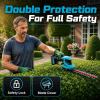 imageSeesii 2in1 Cordless Hedge Trimmer 12 Electric Bush Trimmer amp 6 Grass Shears  Dual 20 Ah Batteries DualAction SK5 Blade Rotating Handle Handheld Shrub Grass Cutter for Garden Yard Lawn