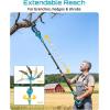 imageSEESII Cordless Pole Chainsaw Hedge Trimmer Pruning Shears with 3 Pack Chainsaw Chains