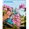imageSEESII Electric Pruning Shears 2 in 1 Cordless 8 inch Pole Saw amp Mini Chainsaw