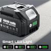 imageSeesii 21V 4000mAh Original Rechargeable Battery Compatible with All Tools Impact Wrench Mini Chainsaw Pole Saw Pruning Shears LongLasting Battery Life Safe and Fast Charging