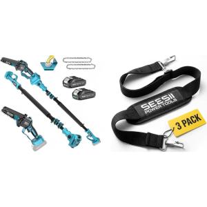 imageSEESII Pole Saw 6 Inch with Shoulder Strap 3 Pack