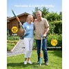 image:image2026 Upgraded Electric Weed Puller Tool 20V Battery Powered Stand Up Weeder with 2x20Ah Adjustable Handle 3Claw Steel Head Crabgrass Puller for Garden Great Gift for Mom Dad Grandma GrandpaSeesii Blue