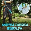 image:image2026 Upgraded Electric Weed Puller Tool 20V Battery Powered Stand Up Weeder with 2x20Ah Adjustable Handle 3Claw Steel Head Crabgrass Puller for Garden Great Gift for Mom Dad Grandma GrandpaSky Blue