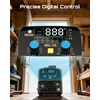 image:imageSEESII 135A MIG Welder 110V  3in1 Gasless Flux CoreLift TIGStick Welding Machine 77lbs Portable IGBT Inverter Large Digital Display Multi Process WelderBlue