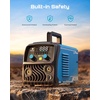 image:imageSEESII 135A MIG Welder 110V  3in1 Gasless Flux CoreLift TIGStick Welding Machine 77lbs Portable IGBT Inverter Large Digital Display Multi Process WelderBlue