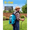 image:imageSEESII Backpack Sprayer Battery Powered LeakProof 5Gallon Dual Battery Electric Sprayer with Telescopic Brass Wand amp 7 Nozzles 100 PSI Adjustable Pressure for Weed Lawn Garden Pest Controlmedium