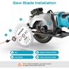 image:imageSeesii 612 Cordless Circular Saw with Laser 5200 RPM Electric Compact Saw with 2x 40Ah Batteries and Charger Lightweight and Power Design for Wood Cutting DIY Framing amp Home Renovation412 corded