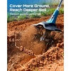 image:imageSeesii Cordless Tiller Cultivator 20V Electric Tiller for Gardening with 2 x40Ah Batteries 9 Tilling Width 66 Depth Lightweight Adjustable Handle Rototiller for Lawn Weeding amp Soil CultivationBlue