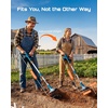 image:imageSeesii Cordless Tiller Cultivator 20V Electric Tiller for Gardening with 2 x40Ah Batteries 9 Tilling Width 66 Depth Lightweight Adjustable Handle Rototiller for Lawn Weeding amp Soil CultivationBlue