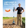 image:imageSeesii Cordless Tiller Cultivator 20V Electric Tiller for Gardening with 2 x40Ah Batteries 9 Tilling Width 66 Depth Lightweight Adjustable Handle Rototiller for Lawn Weeding amp Soil CultivationBlue