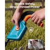 image:imageSeesii Cordless Tiller Cultivator 20V Electric Tiller for Gardening with 2 x40Ah Batteries 9 Tilling Width 66 Depth Lightweight Adjustable Handle Rototiller for Lawn Weeding amp Soil CultivationSky Blue