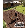 image:imageSeesii Cordless Tiller Cultivator 20V Electric Tiller for Gardening with 2 x40Ah Batteries 9 Tilling Width 66 Depth Lightweight Adjustable Handle Rototiller for Lawn Weeding amp Soil CultivationBlue