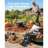 image:imageSeesii Cordless Tiller Cultivator 20V Electric Tiller for Gardening with 2 x40Ah Batteries 9 Tilling Width 66 Depth Lightweight Adjustable Handle Rototiller for Lawn Weeding amp Soil CultivationSky Blue