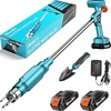 image:image2026 Upgraded Electric Weed Puller Tool 20V Battery Powered Stand Up Weeder with 2x20Ah Adjustable Handle 3Claw Steel Head Crabgrass Puller for Garden Great Gift for Mom Dad Grandma GrandpaSky Blue