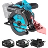 image:imageSeesii 612 Cordless Circular Saw with Laser 5200 RPM Electric Compact Saw with 2x 40Ah Batteries and Charger Lightweight and Power Design for Wood Cutting DIY Framing amp Home Renovation612 cordless