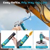image:imageSeesii Mini Grease Gun 3 oz 4000 PSI Portable Small Grease Gun Kit with Upgraded Air Bleed Valve for Easy Priming Works with Cartridge amp Bulk Grease 4 Reinforced Couplers for Automotive MarineBlue