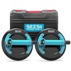 image:imageSEESII 4in1 Electric Suction Cups for Tile Lifting Drill Seam amp Leveling 10 Large Glass Suction Cup Heavy Duty Vacuum Lifter with 280KG617LBS Max Load 4X 3000mAh Batteries Digital DisplaySlate Blue