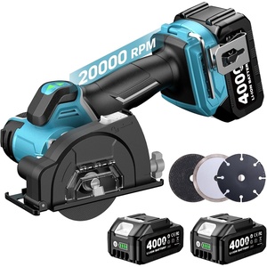 image:imageSeesii 3 Cut Off Tool Cordless 21V Max  20000 RPM Brushless amp Compact 01s Brake ForwardReverse 240Ah Batteries Mini Cutter with 38 Arbor Blades for Wood Metal Tile Rebar